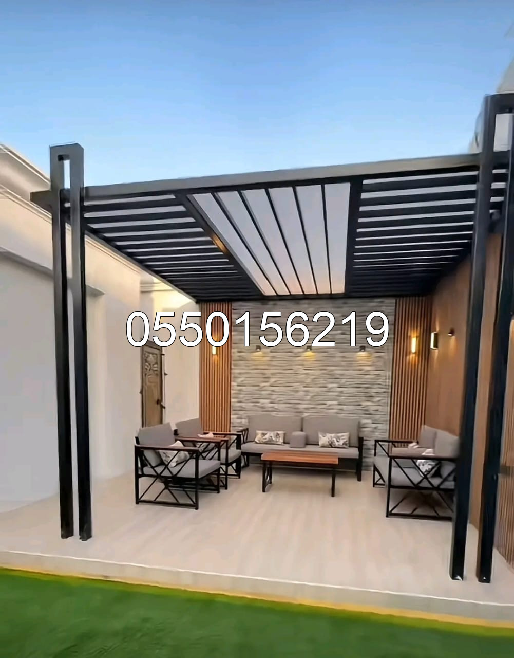 برجولات خشبية وحديد - مظلات وسواتر إبداع الأحساء  | مظلات وسواتر الأحساء