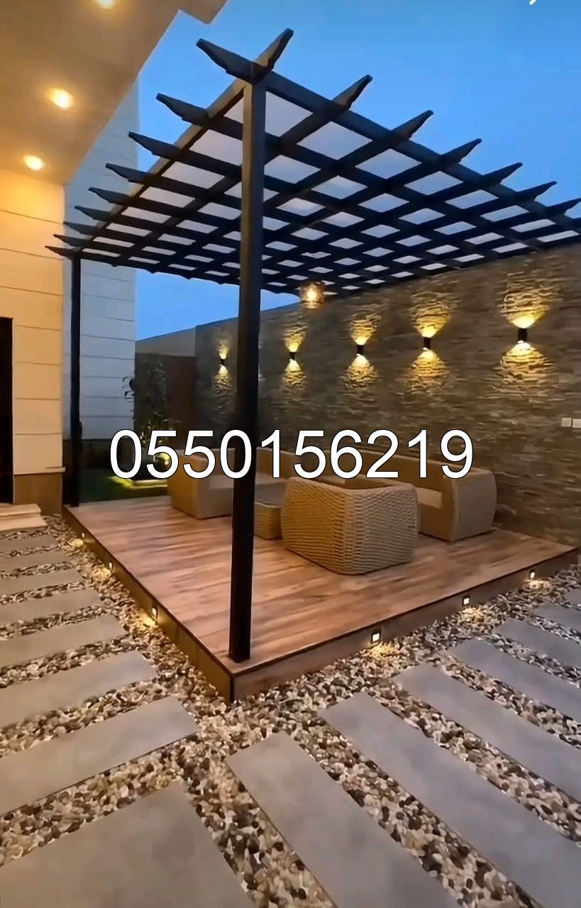 برجولات خشبية وحديد - مظلات وسواتر إبداع الأحساء  | مظلات وسواتر الأحساء